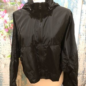 Zara Oversized Crop Waterproof Hooded Jacket